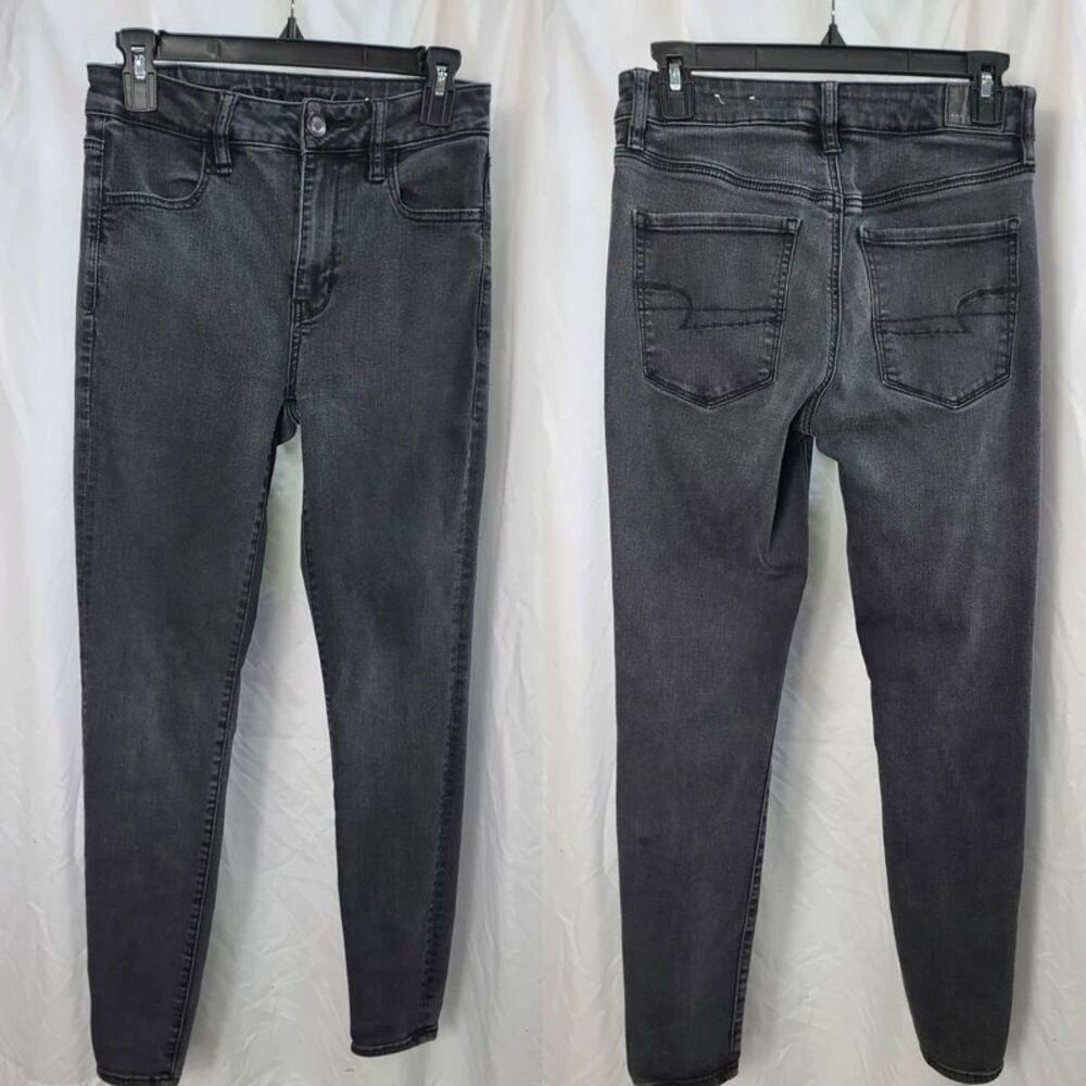 American Eagle 6 Regular Hi Rise Jegging Next level stretch vintage black faded